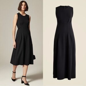 NWT J CREW Nadia dress in ponte in black